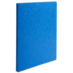 Chemise a dos rainé Carte lustrée 400gm2 - 24x32cm - Bleu - x 50 - Exacompta