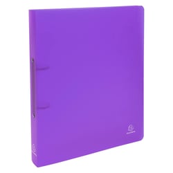 Classeur 2 anneaux 30 mm polypropylène Chromaline - A4 maxi - Violet - x 15 - Exacompta