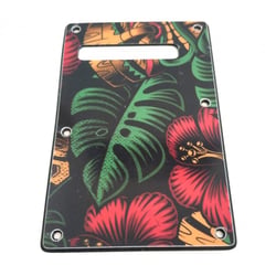 Plaque arrière Aloha Tiki de style Moderne WD Custom pour Fender Stratocaster