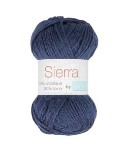 Pelote de laine à tricoter Tricot SIERRA - Distrifil 28711 Bleu