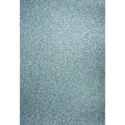 Rayher - Papier cartonné pailleté A4 Bleu pigeon