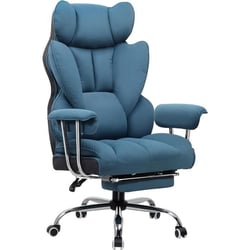 Chaise gaming ergonomique GTPLAYER - Tissu - Bleu - 47P x 77,5L x 124H cm