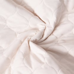 Tissu Doudoune matelassé Garance   sur fond Ecru