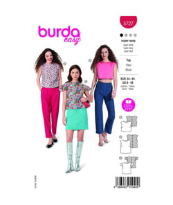 Patron Burda 5727 - Top taille n°FR 34-44