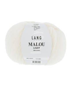 Pelote d'Alpaga et laine MALOU LIGHT - LANG YARNS 94 Blanc
