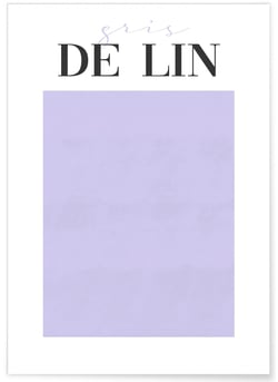Affiche Gris de Lin | A3 : 29,7x42cm