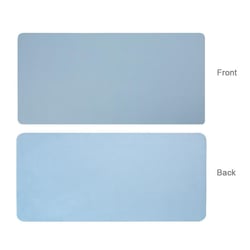 Tapis De Souris XL En Cuir PU Imperméable Antidérapant Facile À Nettoyer Bleu YONIS