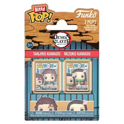 Demon Slayer: Kimetsu no Yaiba - Figurines Bitty POP! Tanjiro & Nezuko 2 cm - Funko