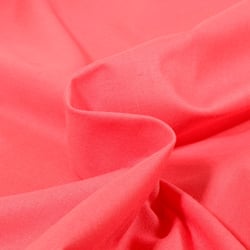 Tissu Coton uni Corail