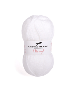 Fil à tricoter UTTACRYL - Cheval Blanc 11 Blanc