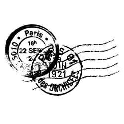 TAMPON CACHETS POSTALES - 45X56 MM - BOIS