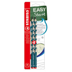 Crayon graphite STABILO EASYgraph - HB - Gaucher - Corps bleu ardoise - Lot de 2