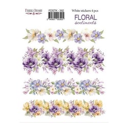 Planche de stickers couleur embelissement Fabrika Decoru FLORAL SENTIMENTS 392