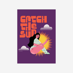 Carte postale - Ana Dornelles - Catch the sun - 14,8 x 10,5 cm - Made in France