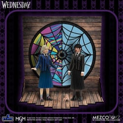 Mercredi - Figurines 5 Points Mercredi & Enid Boxed Set 10 cm - MEZCO TOYS