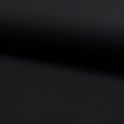 Tissu Jersey Piqué de coton spécial Polo Noir