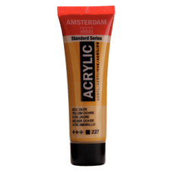 Peinture acrylique en tube - Ocre jaune - 227 - Amsterdam - 20ml