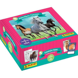 Boîte stickers - Collection de cartes pour les fans de chevaux - Contient 24 pochettes de 8 cartes