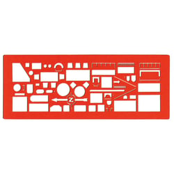 Trace symbole - MINERVA - Architectographe n°9 - Orange Transparent