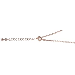 Chaîne à maillons métal av.fermoir, ø2mm, or rose, 78cm, + rallonge 5cm, 1 pce.