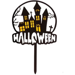 Cake Topper Halloween Maison Enchantée   15,5 cm