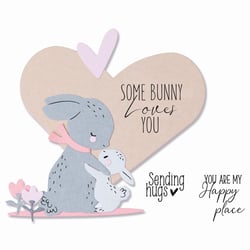 Matrices de découpe et tampons Sizzix - Bunny Love par Olivia Rose - Métal