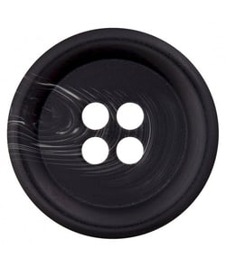 Carte de 3 boutons classique chiné à rebord 4 trous 18mm - Prym Noir