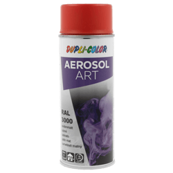 Spray de peinture - Rouge flamme - RAL 3000 - Satiné - Tous supports - Aérosol Art