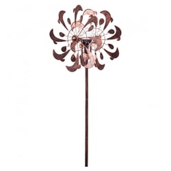 Girouette Métal Cuivre Dauphins Duett Solaire Led - Icare - Rose