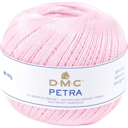 Pelote de laine - 100% coton - Rose - 54458 - DMC - Petra - Longues fibres