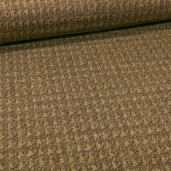 Tissu Maille Polyviscose Pieds de poules sur fond Vert kaki