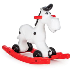 Cheval à bascule Bob Gallop blanc/rouge - Jamara