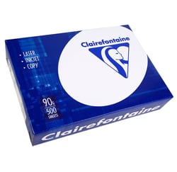 Ramette de 500 Feuilles de Papier 90g A4 210x297 mm Certifié PEFC Blanc CLAIRALFA