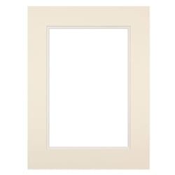 Passe-partout double blanc cassé 30x40 cm ouverture 20x30 cm