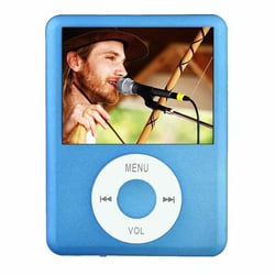 Lecteur MP4 Écran 1.8 Pouces FM Radio E-Book Calendrier Noir Bleu YONIS