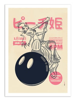 Affiche 30 x 40 cm - Miley Peach - Rafa Gomes