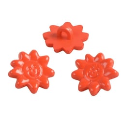 Bouton enfant soleil rouge 15mm