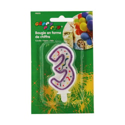 Bougie anniversaire chiffre 3