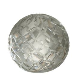 Petit presse papier en verre ciselé transparent 6.5 cm