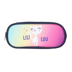 Trousse Scolaire Rectangulaire Lili Lou Bleu Marine  Bagtrotter