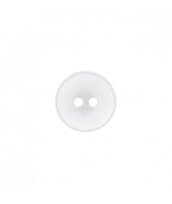 Carte de 5 boutons de chemise 2 trous 18mm - Prym Blanc