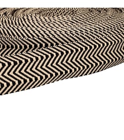 Sangle Double Chevrons 38mm noir au mètre