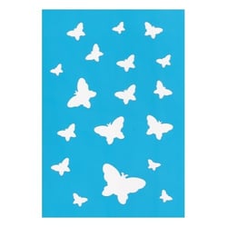 Pochoir plastique souple réutilisable 18,5 x 14,5 cm Fabrika Decoru PAPILLON 031