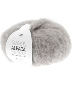 Fil de laine à tricoter Fashion Alpaca Superfine Heavens Uni - Rico Design 09 Gris