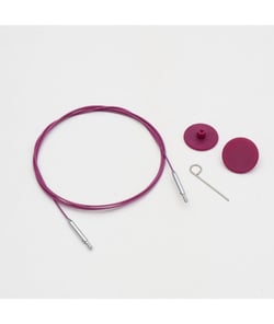 KnitPro THIN FLEX - Câble Pivotant 360 Nylon Aiguilles Circulaires taille n°Violet 150 cm