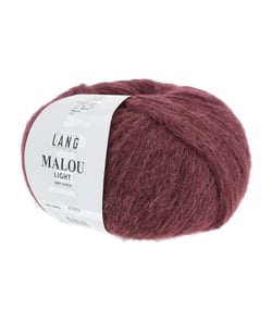 Pelote d'Alpaga et laine MALOU LIGHT - LANG YARNS 0062 rouge