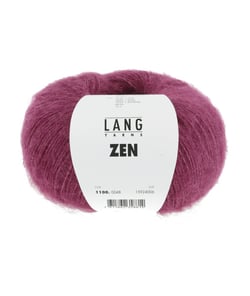 Pelote de Laine, Alpaga et Soie à tricoter ZEN - 25GR - Lang Yarns 0048 Violet
