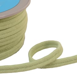 Double cordon fils 10mm vert au mètre