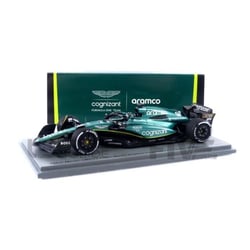 Voiture miniature de collection - SPARK - ASTON MARTIN AMR23 - 1/43 - Bahrain GP 2023 - Green/Yellow
