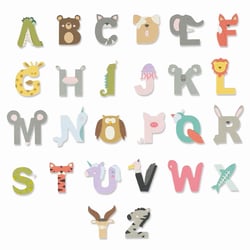 Gabarit de découpe pour machine - Sizzix - Alphabet animal Thinlits - Loisirs créatifs